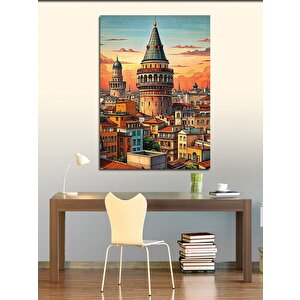 Kanvas Tablo Galata Kulesi 100x140 cm