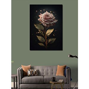 Kanvas Tablo Pembe Gül 50x70 cm