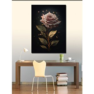 Kanvas Tablo Pembe Gül 50x70 cm