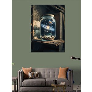 Kanvas Tablo Şişe İçinde Galaxy 70x100 cm