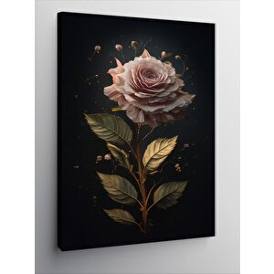 Kanvas Tablo Pembe Gül 100x140 cm