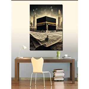 Kanvas Tablo Kabe Gazete Fon 100x140 cm