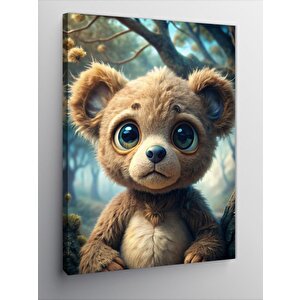 Kanvas Tablo Ormandaki Yavru Ayı Teddy 70x100 cm