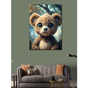 Kanvas Tablo Ormandaki Yavru Ayı Teddy 70x100 cm