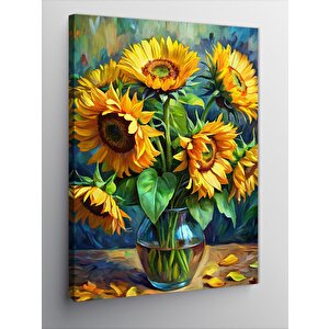 Kanvas Tablo Sarı Ayçiçekleri 50x70 cm