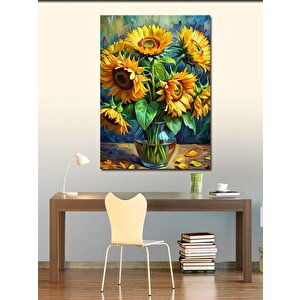 Kanvas Tablo Sarı Ayçiçekleri 50x70 cm