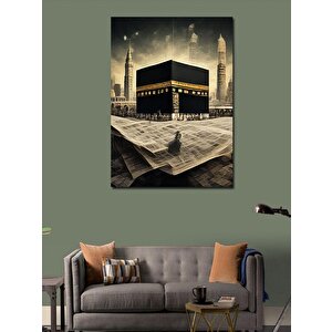 Kanvas Tablo Kabe Gazete Fon 50x70 cm