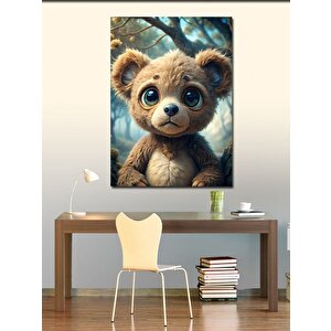 Kanvas Tablo Ormandaki Yavru Ayı Teddy 50x70 cm