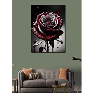 Kanvas Tablo Kanlı Gül 100x140 cm