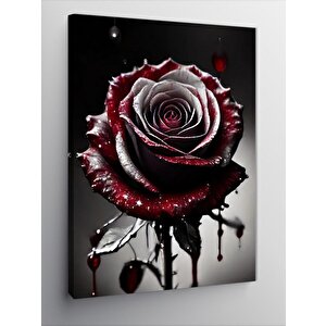 Kanvas Tablo Kanlı Gül 50x70 cm