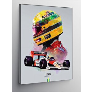 Kanvas Tablo Ayrton Senna Formula 1 50x70 cm