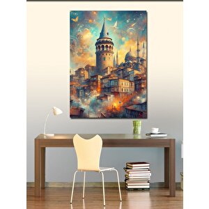 Kanvas Tablo Tarihi Galata Kulesi 70x100 cm