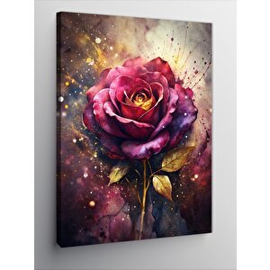 Kanvas Tablo Pembe Gül 70x100 cm