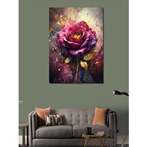 Kanvas Tablo Pembe Gül 70x100 cm