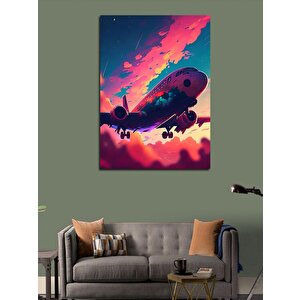 Kanvas Tablo Gökyüzündeki Airbus 70x100 cm