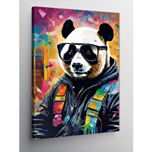 Kanvas Tablo Güneş Gözlüklü Panda 70x100 cm