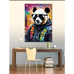 Kanvas Tablo Güneş Gözlüklü Panda 70x100 cm