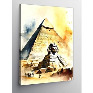Kanvas Tablo Mısır Piramidi Ve Sfenks 50x70 cm