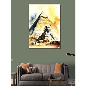 Kanvas Tablo Mısır Piramidi Ve Sfenks 50x70 cm