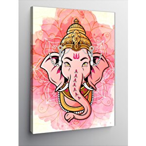 Kanvas Tablo Pembe Ganesha 100x140 cm