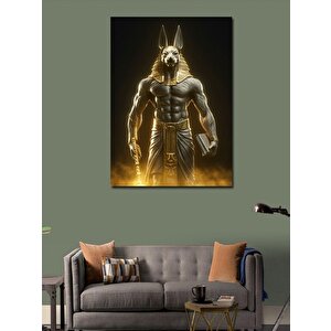 Kanvas Tablo Anubis Eski Mısır 100x140 cm