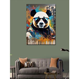 Kanvas Tablo Güneş Gözlüklü Panda 50x70 cm