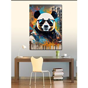 Kanvas Tablo Güneş Gözlüklü Panda 50x70 cm