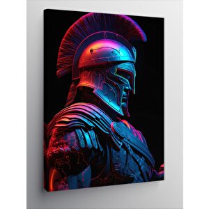 Kanvas Tablo Neon Işıklı Gladyatör 50x70 cm