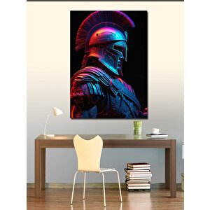 Kanvas Tablo Neon Işıklı Gladyatör 50x70 cm