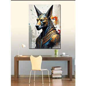 Kanvas Tablo Eski Mısır Anubis 100x140 cm
