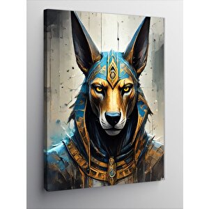 Kanvas Tablo Eski Mısır Anubis 100x140 cm