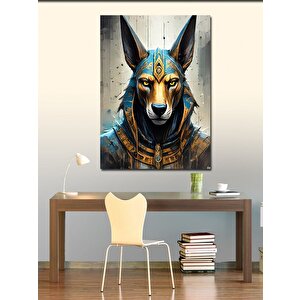 Kanvas Tablo Eski Mısır Anubis 100x140 cm