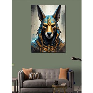Kanvas Tablo Eski Mısır Anubis 50x70 cm