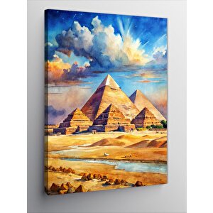 Kanvas Tablo Mısır Piramitleri 100x140 cm