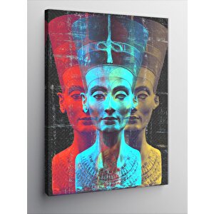 Kanvas Tablo Mısır Firavun Kraliçe Nefertiti 70x100 cm