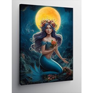 Kanvas Tablo Tatlı Denizkızı Ve Güneş 70x100 cm