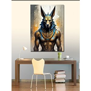 Kanvas Tablo Eski Mısır Anubis 100x140 cm