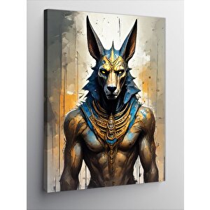 Kanvas Tablo Eski Mısır Anubis 50x70 cm