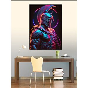 Kanvas Tablo Neon Roma Askeri 100x140 cm