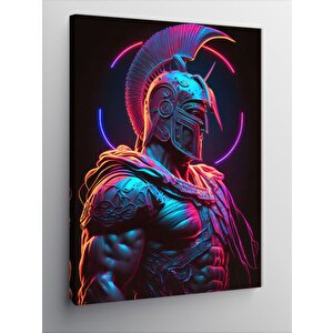 Kanvas Tablo Neon Roma Askeri 70x100 cm
