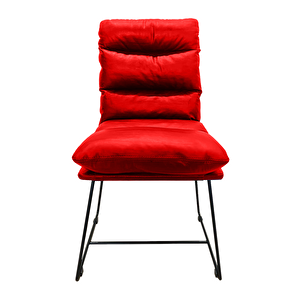 Jinbe Sandalye | Kırmızı | Suni Deri - Akburak