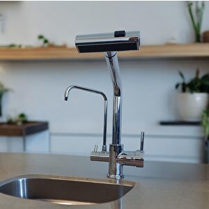 Spiralli Arıtmalı Fonksiyonlu Başlık Mutfak Evye Bataryası