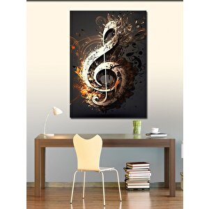 Kanvas Tablo Sol Anahtarı 70x100 cm