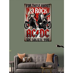 Kanvas Tablo Ac Dc Müzik Grubu 100x140 cm