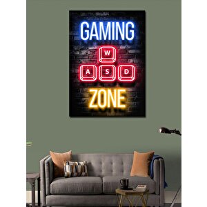 Kanvas Tablo Gamer Temalı 70x100 cm