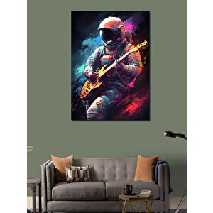 Kanvas Tablo Gitar Çalan Astronot 70x100 cm