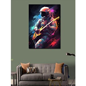 Kanvas Tablo Gitar Çalan Astronot 50x70 cm