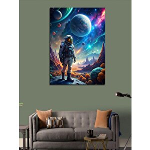 Kanvas Tablo Uzay Ve Astronot 70x100 cm