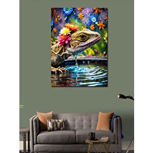 Kanvas Tablo Su İçen Bukelemun 70x100 cm