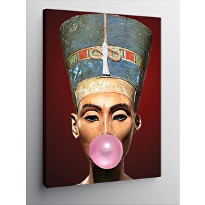 Kanvas Tablo Nefertiti Ve Sakız Pop Art 50x70 cm